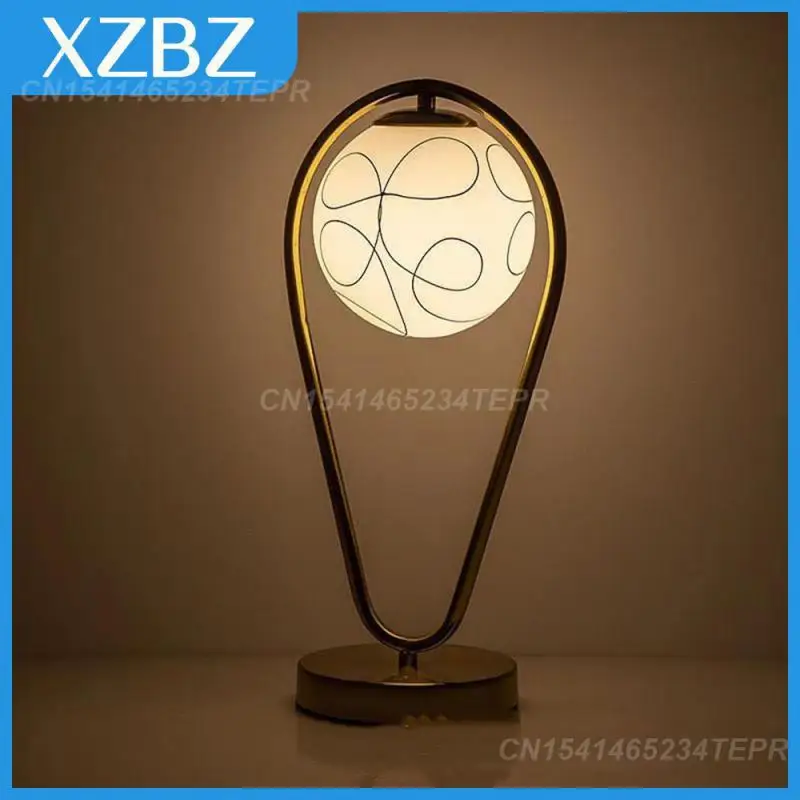 

Easy To Install And Use Table Lamp Smooth Feel Bedroom Bedside Light High-quality Plating Medieval Desk Lamp Led Night Light