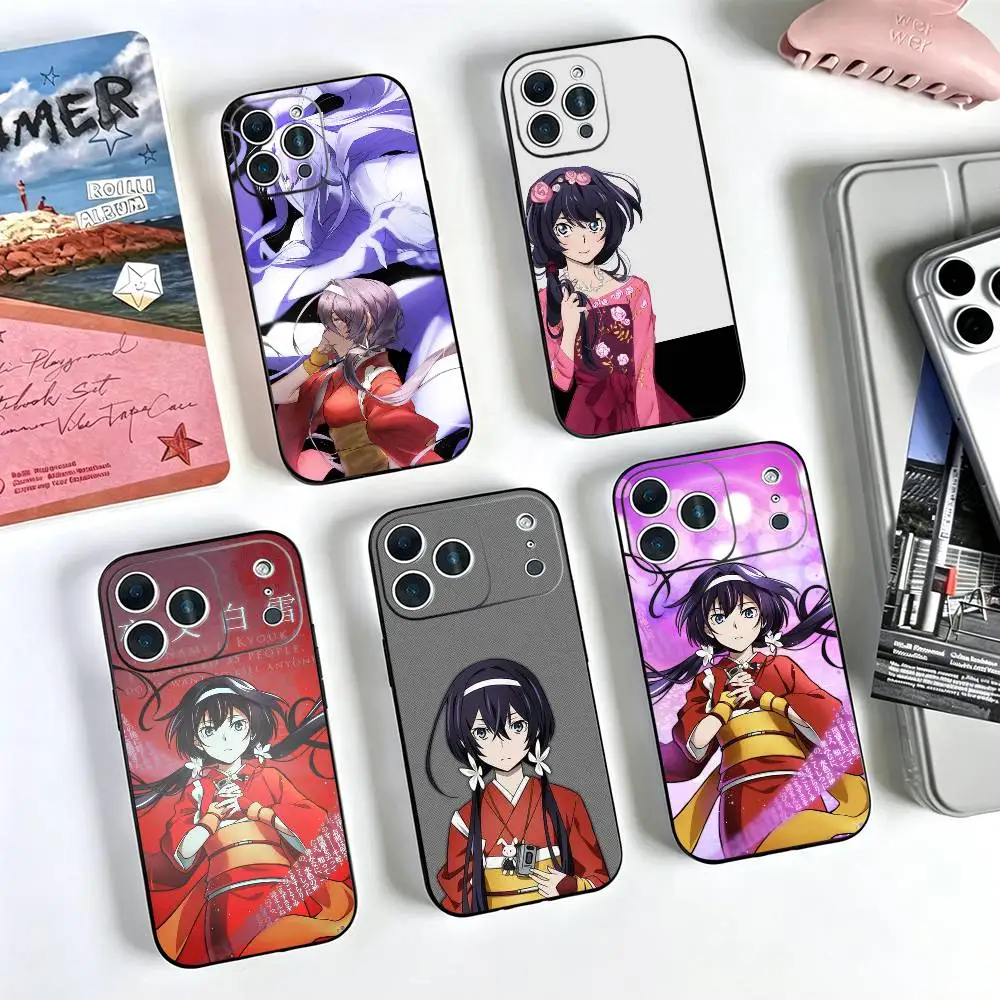 Фото Чехол для телефона Bungo Stray Dogs Kyoka Izumi для iPhone 17, 16, 15, 14, 13, 12, 11 Plus, Pro Max и других моделей, силиконовый, черный. №1