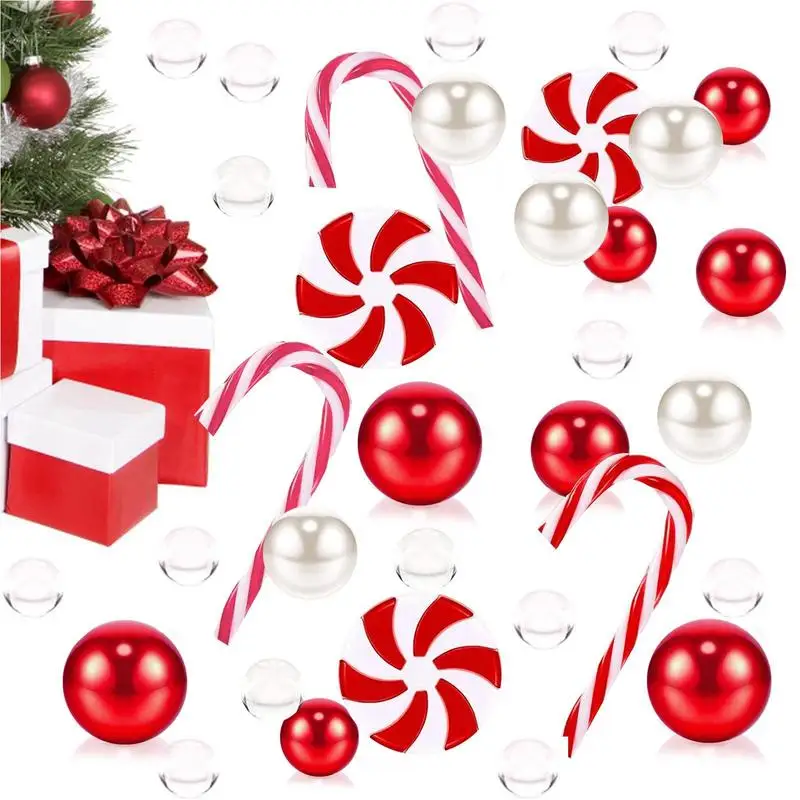

Наполнитель для рождественских ВАЗ | Бусины из белого и красного жемчуга для конфет | Наполнитель для рождественских ВАЗ, наполнитель для рождественских плавающих жемчужин