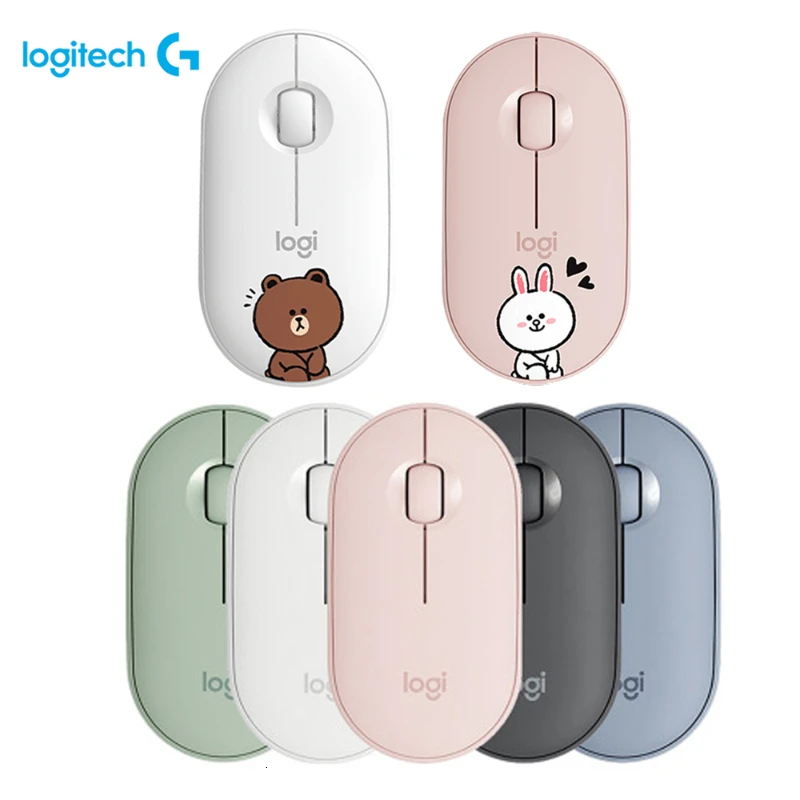

Logitech Pebble M350 Wireless Bluetooth Mouse Original Mini&Thin 1000DPI 100g High Precision Optical Tracking Unifying Colorful