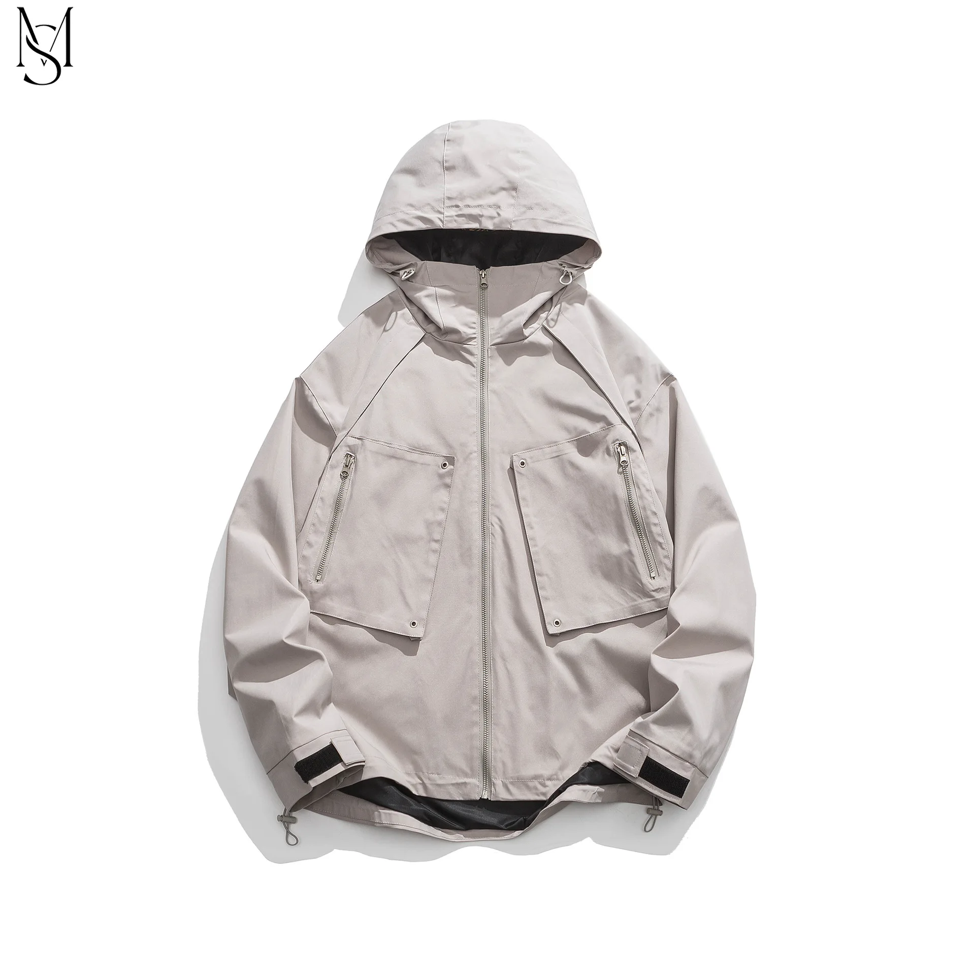 

Spring style work clothes, hooded windproof jacket, men's style, American fashion brand, stormsuit, mountaineering suit, vintage