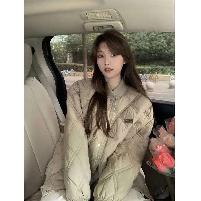 Зимняя стеганая утолщенная куртка с хлопковой подкладкой в американскую