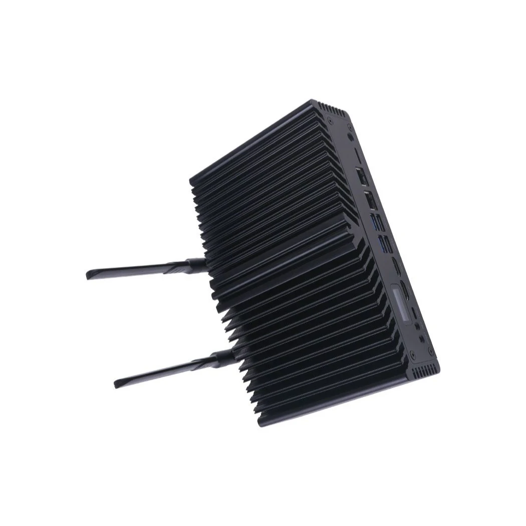 

Jetson Sub Mini Pc Zwart Met Xavier Nx Module Oled-scherm Aluminium Case Met Heatsink 256Gb Sata Ssd Wifi Antennes