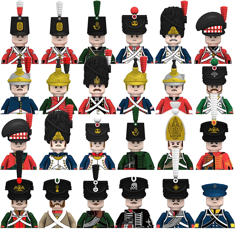 

Building Blocks Mini Figures,The Thirty Years' War/Seven Years War/Napoleonic Wars Soldier,Modern European Line Infantry