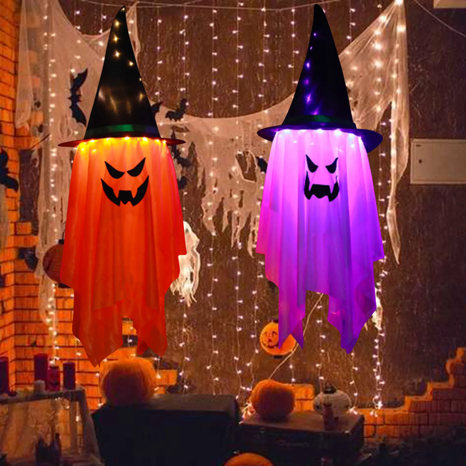 Новинка 2024 украшение для Хэллоуина украшения в виде привидения ведьмы