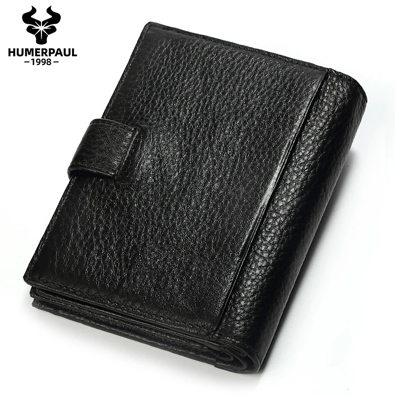 Genuine Leather Men Passport Cover RFID Blocking Credit Card Holder Fashion Wallet Large Capacity Bank Document Cover For Women