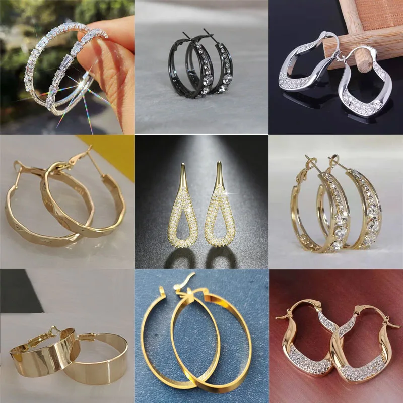 

Exquisite European and American Fashion Female Jewelry Earrings Romantic Valentine's Day Gift Engagement Earring Wedding Earring