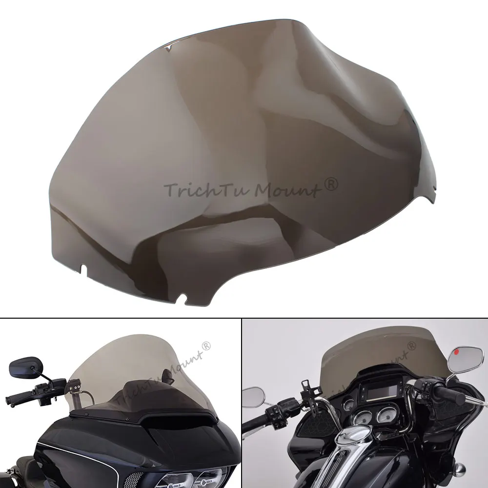 Верхняя фотография лобового стекла мотоцикла для Harley Road Glide FLTRX FLTR Ultra flнастоящей