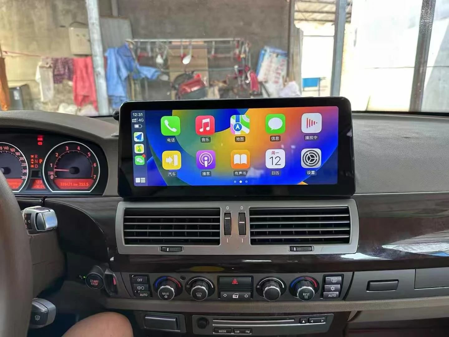 12 3 дюйма Android 13 беспроводной CarPlay для BMW 7 серии E65 E66 2003-2009 навигационное