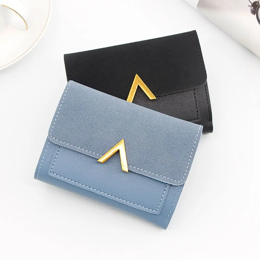 

Vintage Women Purse Small Short Leather Wallet Luxury Brand Mini Female Fashion Wallets Purse Credit Card Holder Money Bag