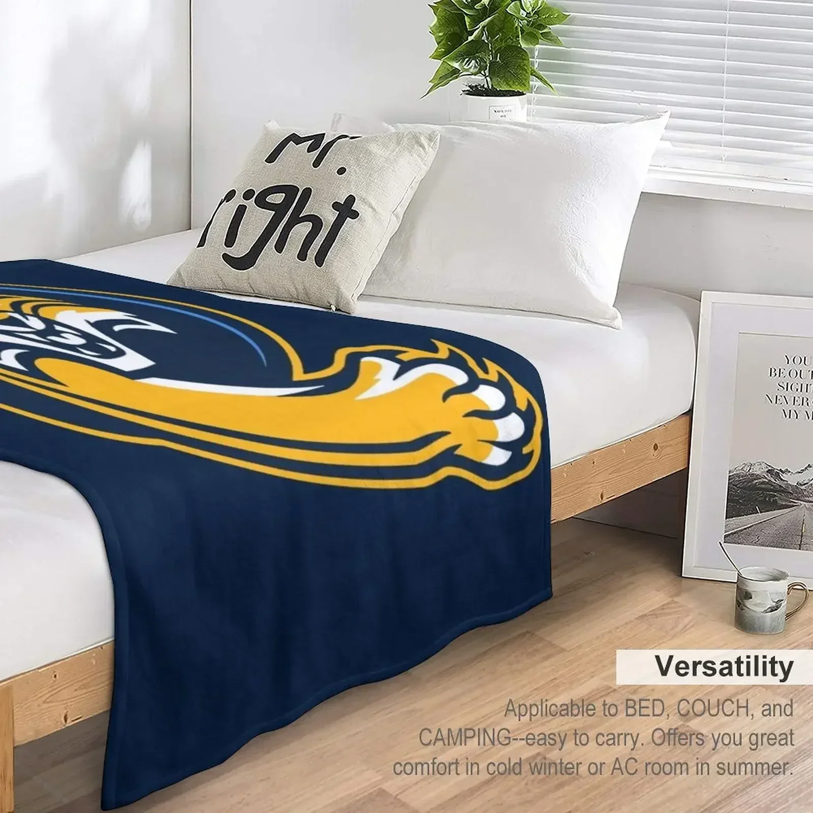 Одеяло Bobcats Quinnipiac-icon Роскошные пледы для одеял кровати