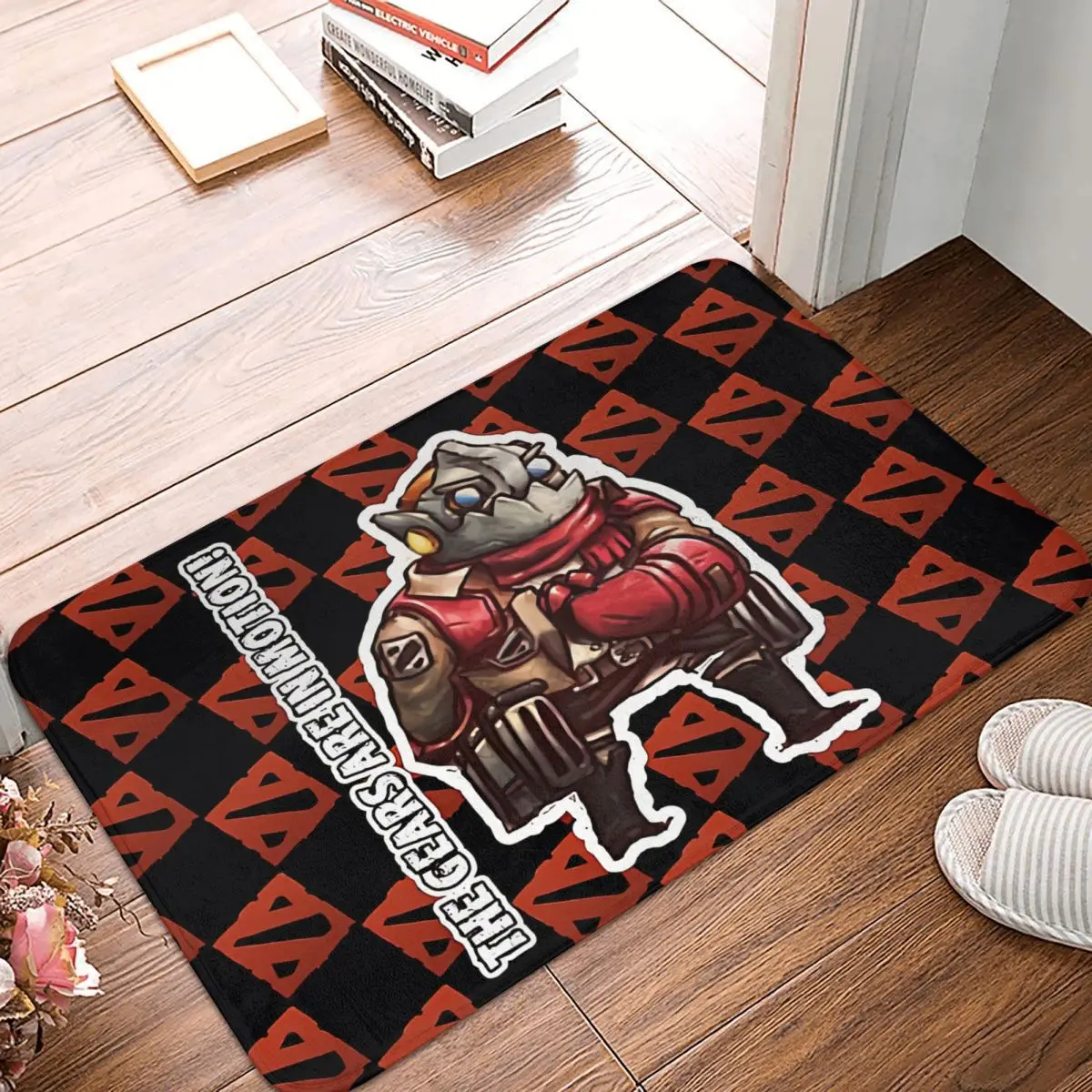 Коврик Dota для ванной, красная дверная плёнка, домашний декор