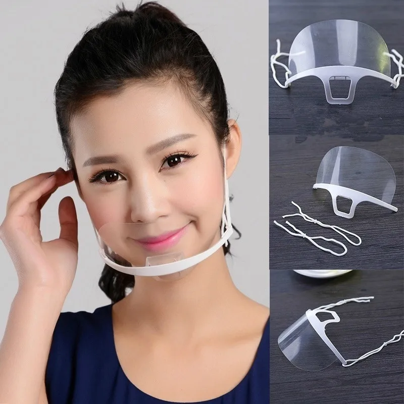 

Kitchen Restaurant Transparent Masks Permanent Anti Fog Catering Food Hotel Plastic Masks Kitchen Tools