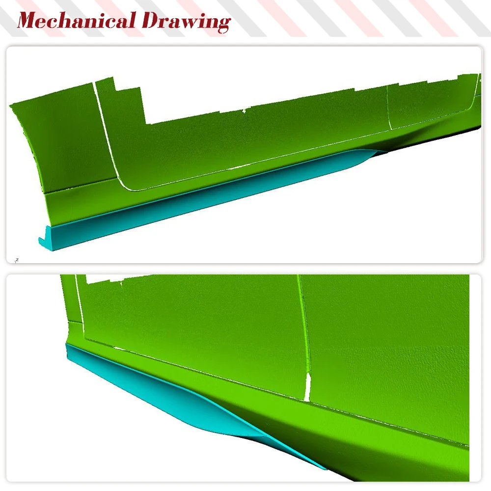 Фартуки на боковые пороги автомобиля из углеродного волокна юбки удлинители для