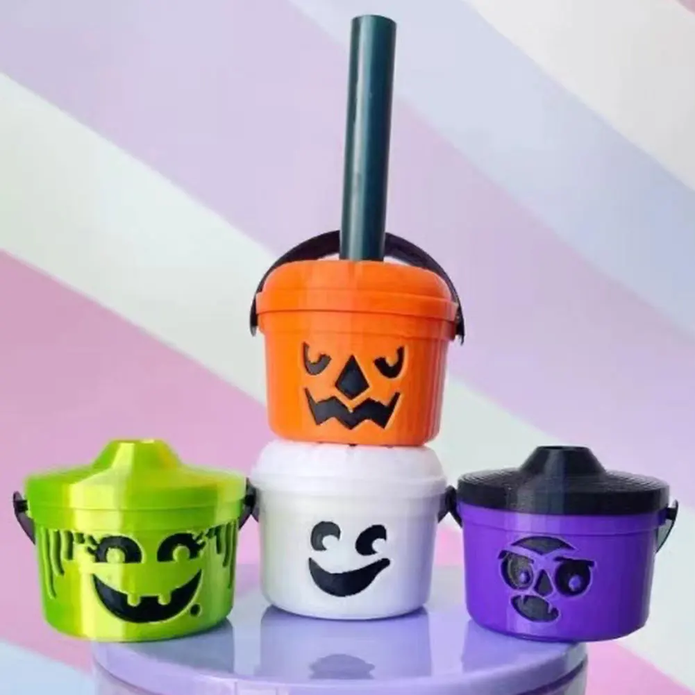Ведра на Хэллоуин соломенные топперы креативные забавные украшения