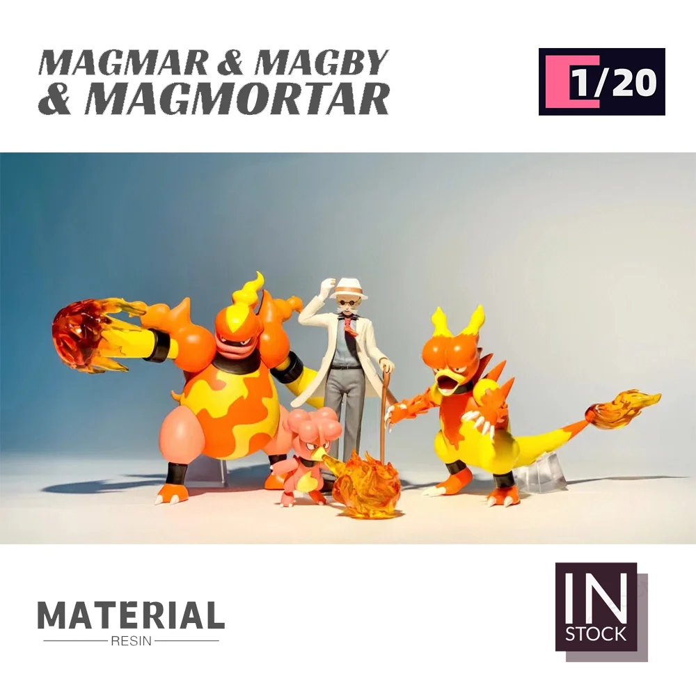 [В наличии] мировая фигурка масштаба 1/20 [UU Studio] - Magmar & Magby & magступы Коллекционные Подарочные игрушки