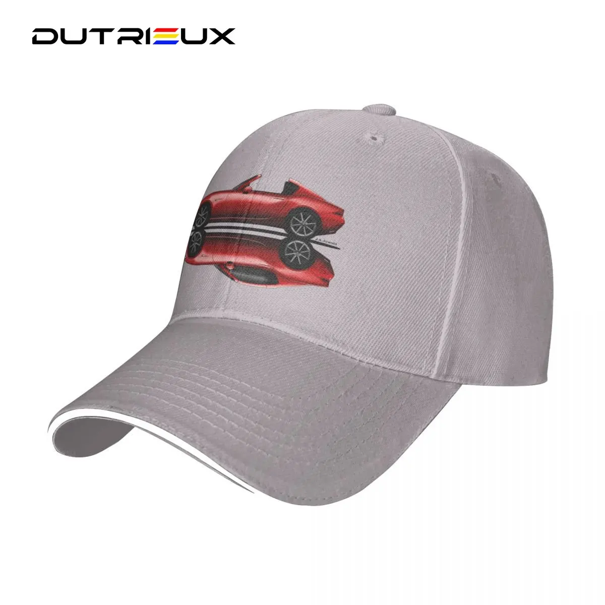 

Baseball Hat For Men Women My Drawing Of The Open And Closed Red Open And Closed RF Roadster Convertible Japanese Sports Car Cap