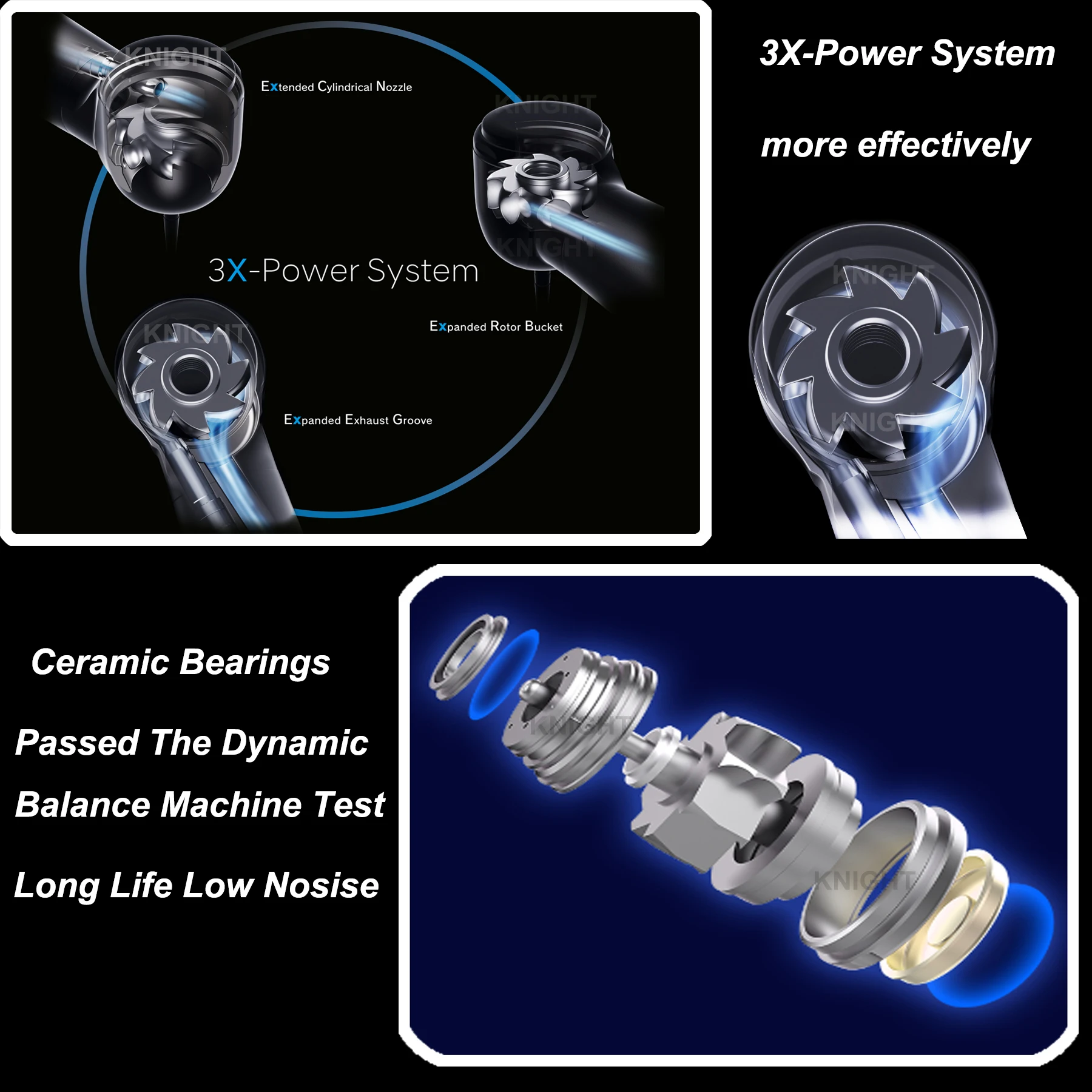 COXO Высокоскоростной оптоволоконный стоматологический наконечник