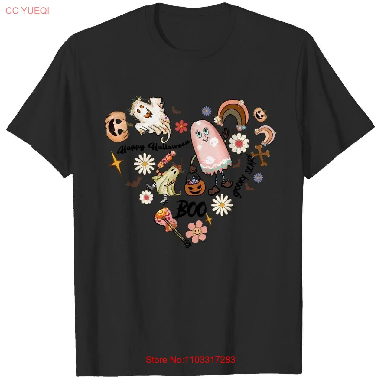 Забавные пугающие футболки для Хэллоуина Boo все размеры рубашка популярная