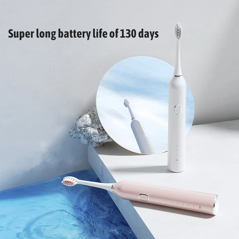 

Electronic Whitening Teeth Brush Washable Powerful Ultrasonic Sonic Electric Toothbrush USB Rechargeable Rechargeable Toothbrush