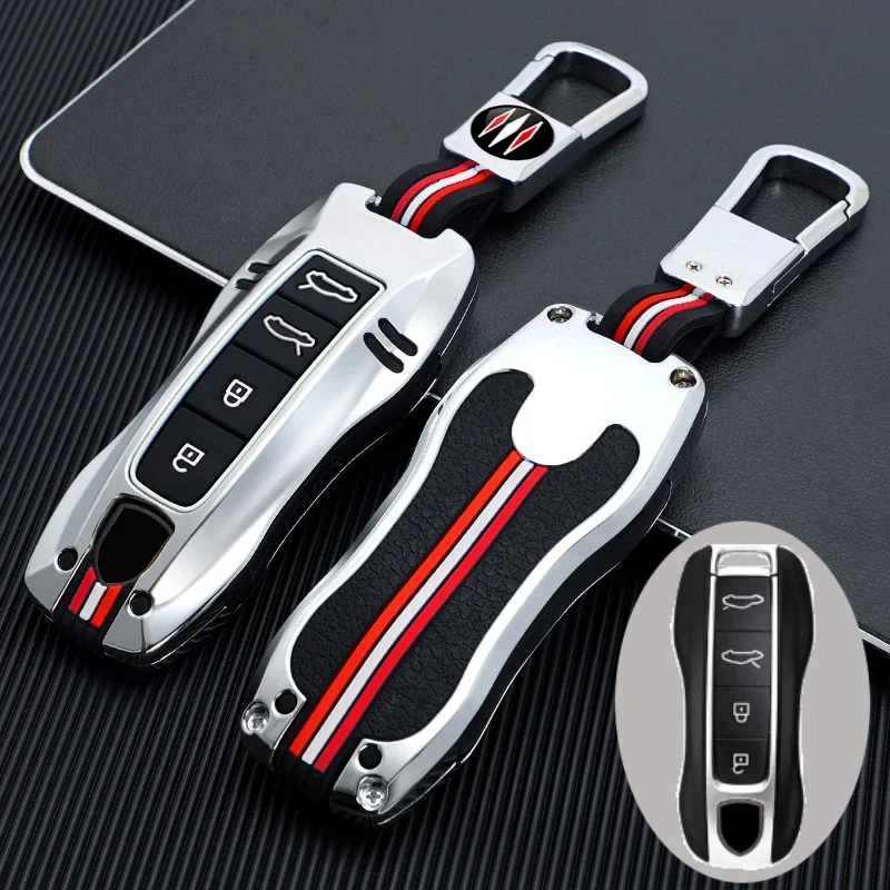 

Чехол для автомобильного ключа, держатель для Porsche Panamera Cayenne 971 911 9YA Macan Boxster 3, 4 кнопки, аксессуары для защиты без ключа