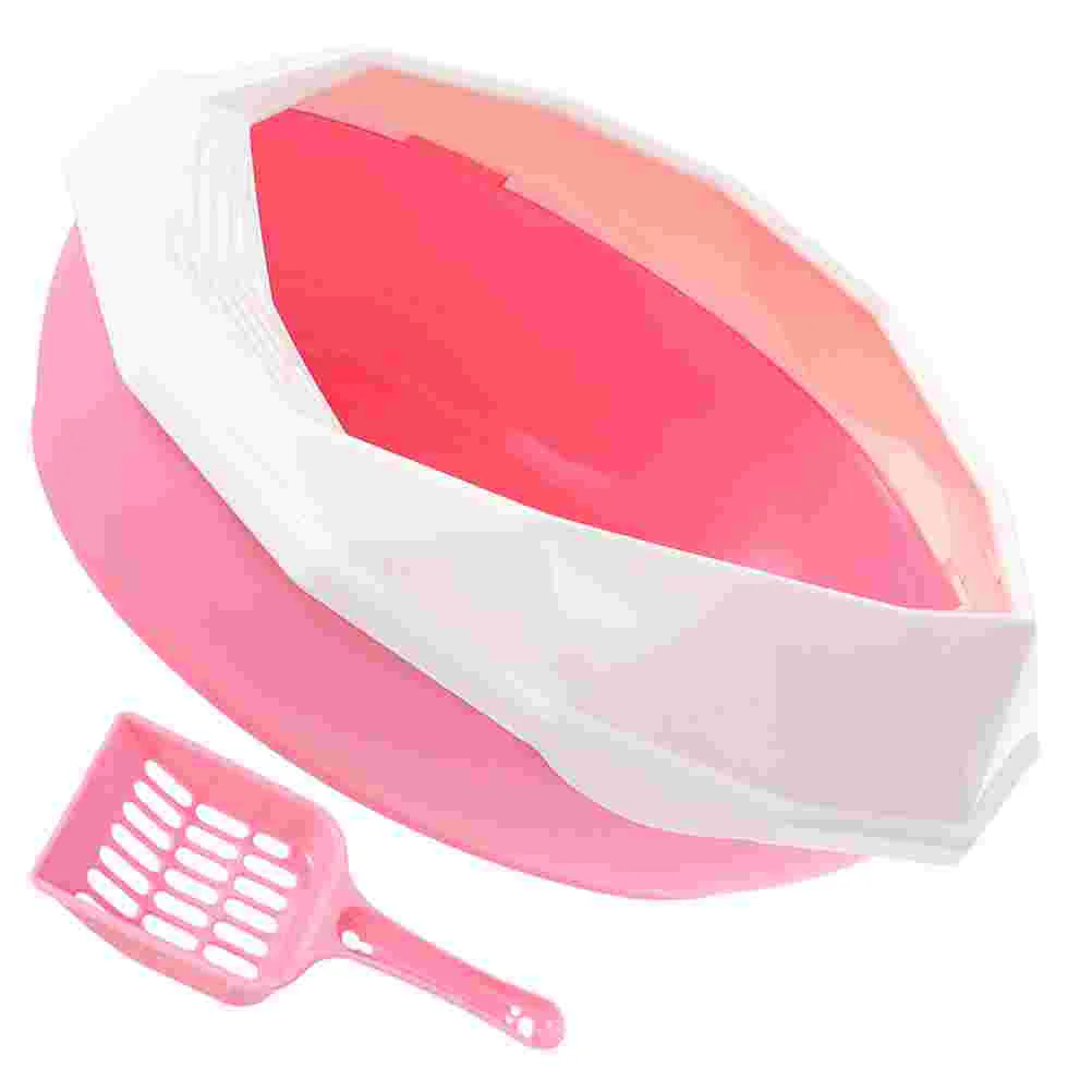 

Cat Litter Box Bedpan Kitten Starter Bundle Toilet Pet Household Open Type Clean Plastic