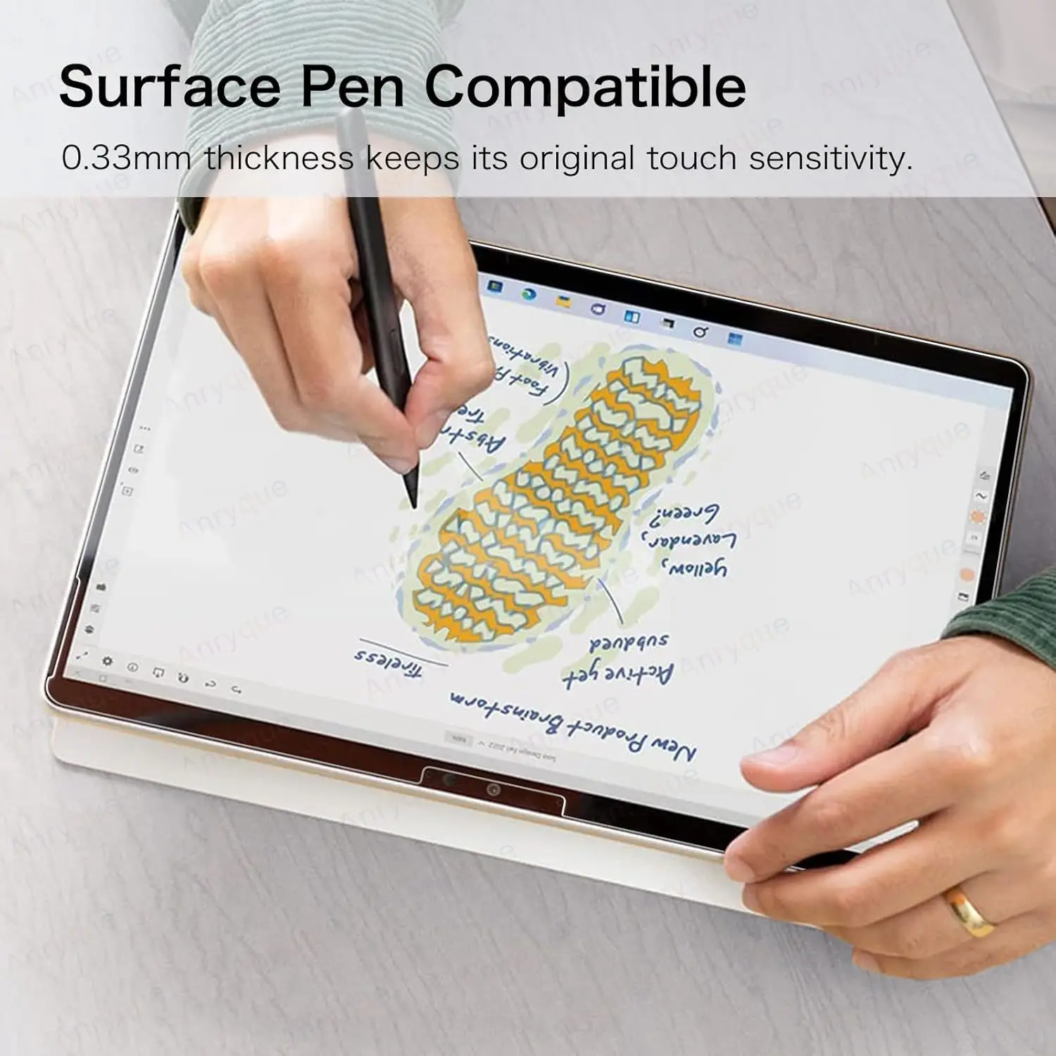 1-3 упаковки защитного экрана из закаленного стекла для Microsoft Surface Pro 111098X 13-дюймовая HD прозрачная пленка для экрана планшета с защитой от царапин (art.: 3920cb97aebe3) - 3920cb97aebe3