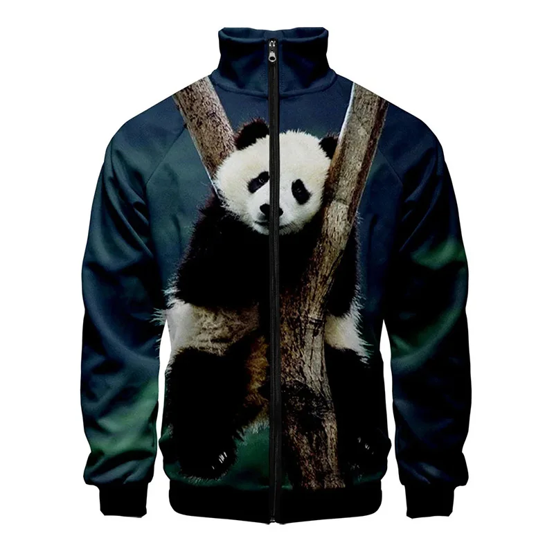Куртка мужская зимняя с 3d-изображением панды и китайских сокровищ