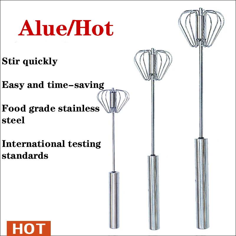 

Hot Stainless steel semi-automatic Whisk