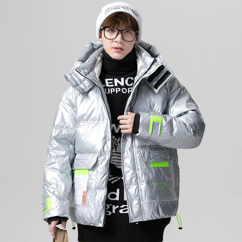 Men 2022 Winter New Warm Thick Hood Parkas Jacket Coat Men Autumn Outwear Outfits Classic Windproof Pocket Parka Down Jacket