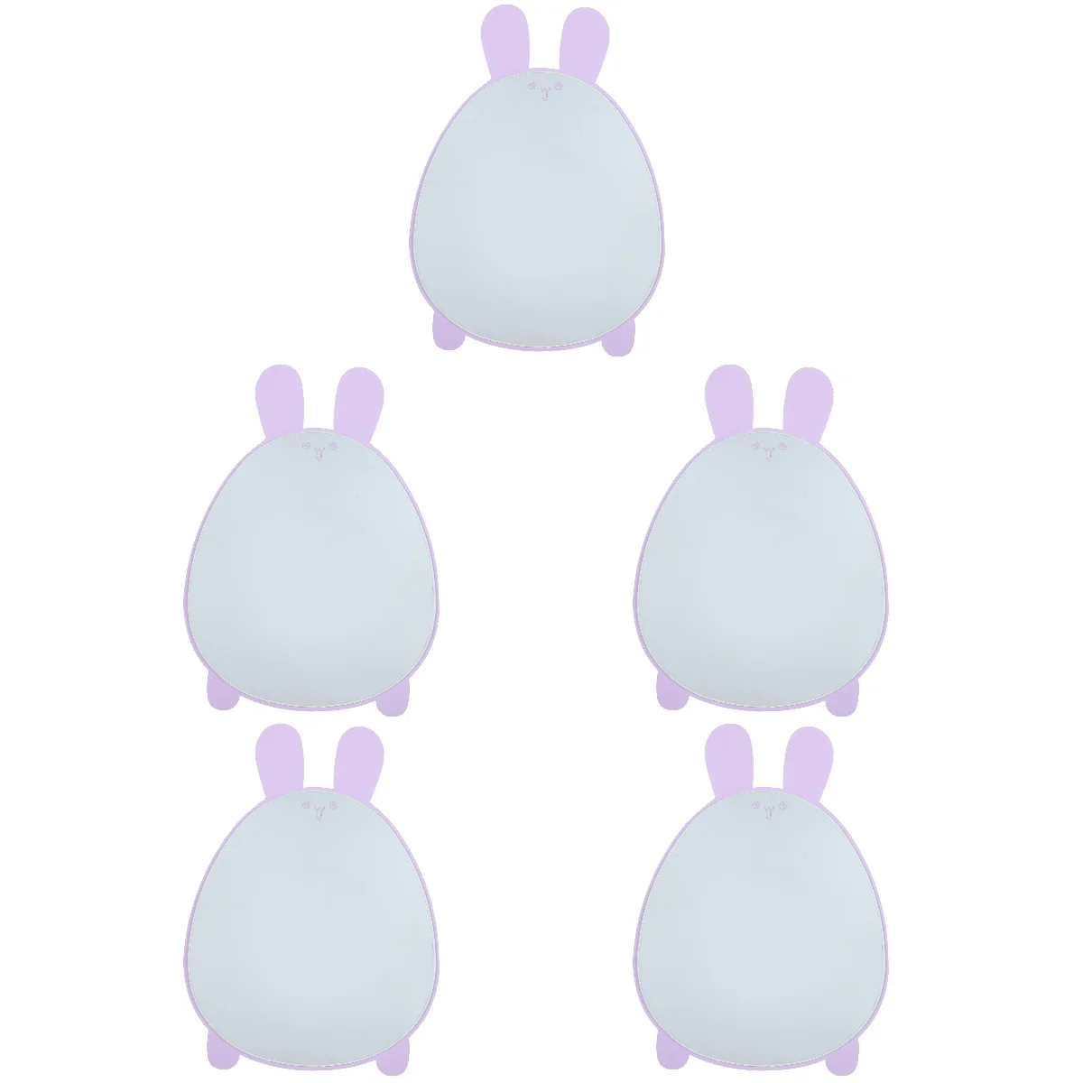 

Set 5 Folding Vanity Mirror Makeup Desk Cartoon Funky Glass Mirrors Bedroom Office Decorative