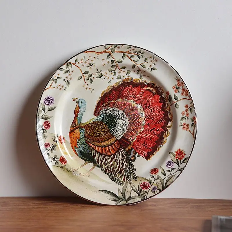 

Американская деревенская посуда, фруктовая посуда, винтажная керамическая посуда для стейка в западном стиле