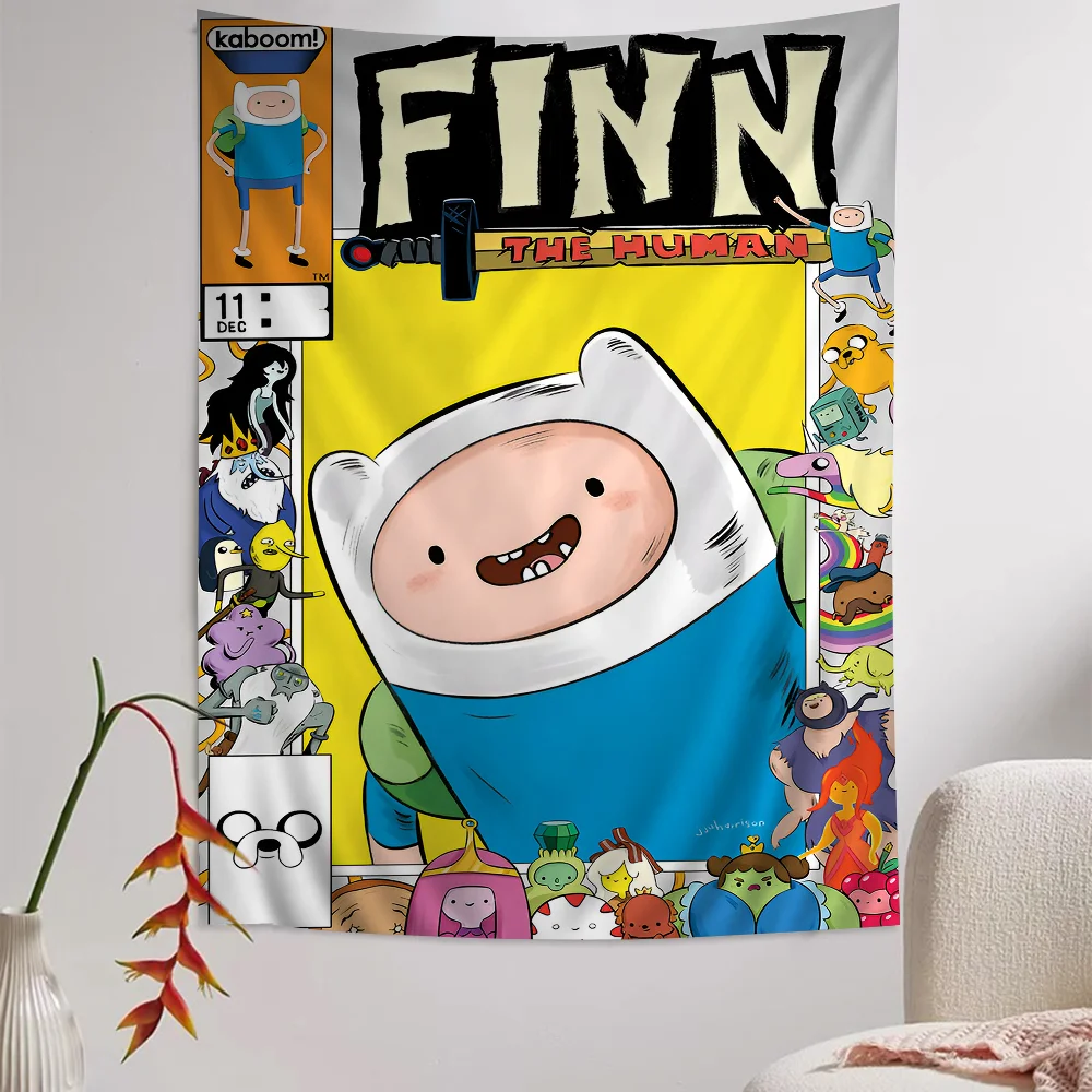 Классический Винтажный Аниме-гобелен A-ADVENTURE T-TIME F-FIONNA A-AND C-CAKE Настенный Декор С