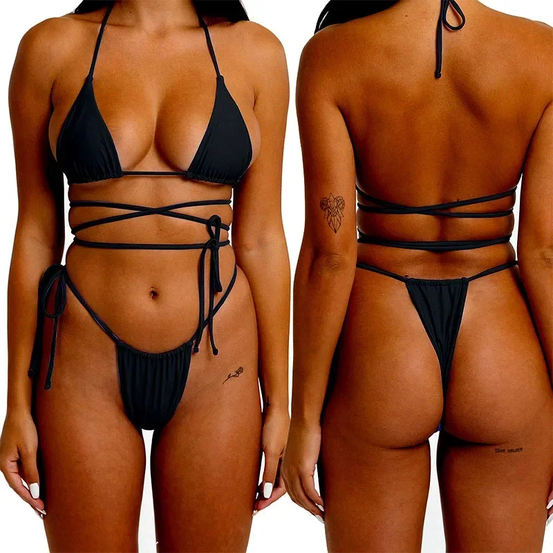 Универсальные бикини 2024 женские купальники сексуальный купальник с вырезами