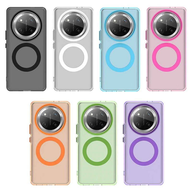 Чехол для Honor X9C чехол прозрачная задняя крышка с беспроводной зарядкой кольцевая