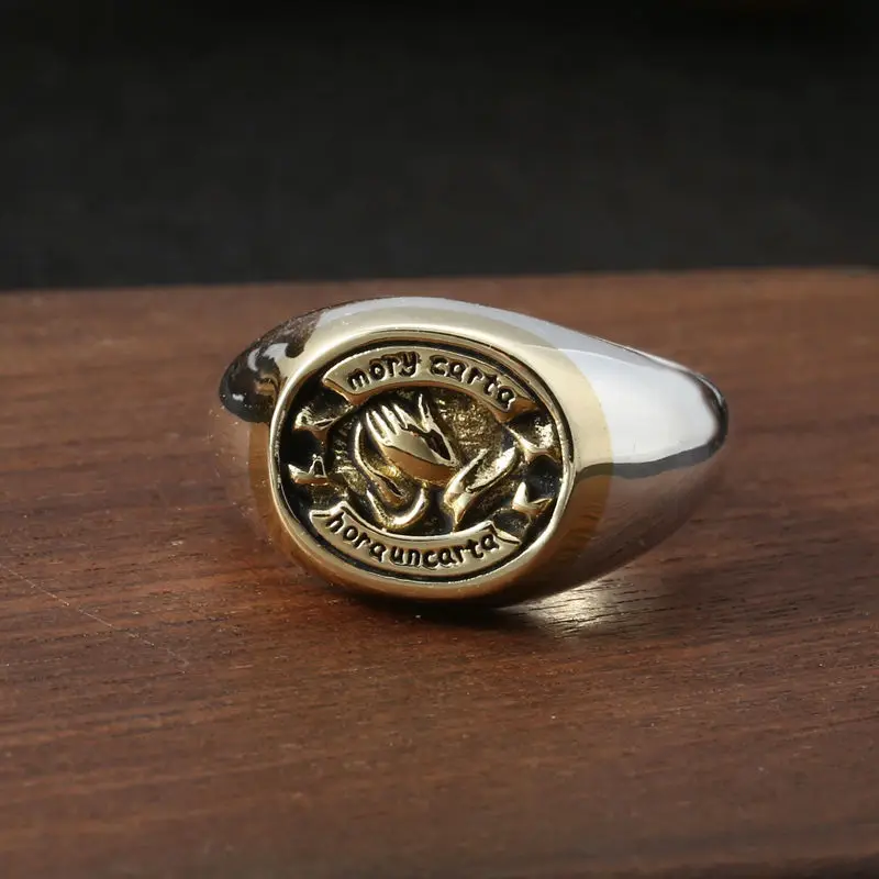 Виргинские молящиеся руки подлинное модное серебряное кольцо Good Vibra Tions для мужчин и женщин, открывающееся.