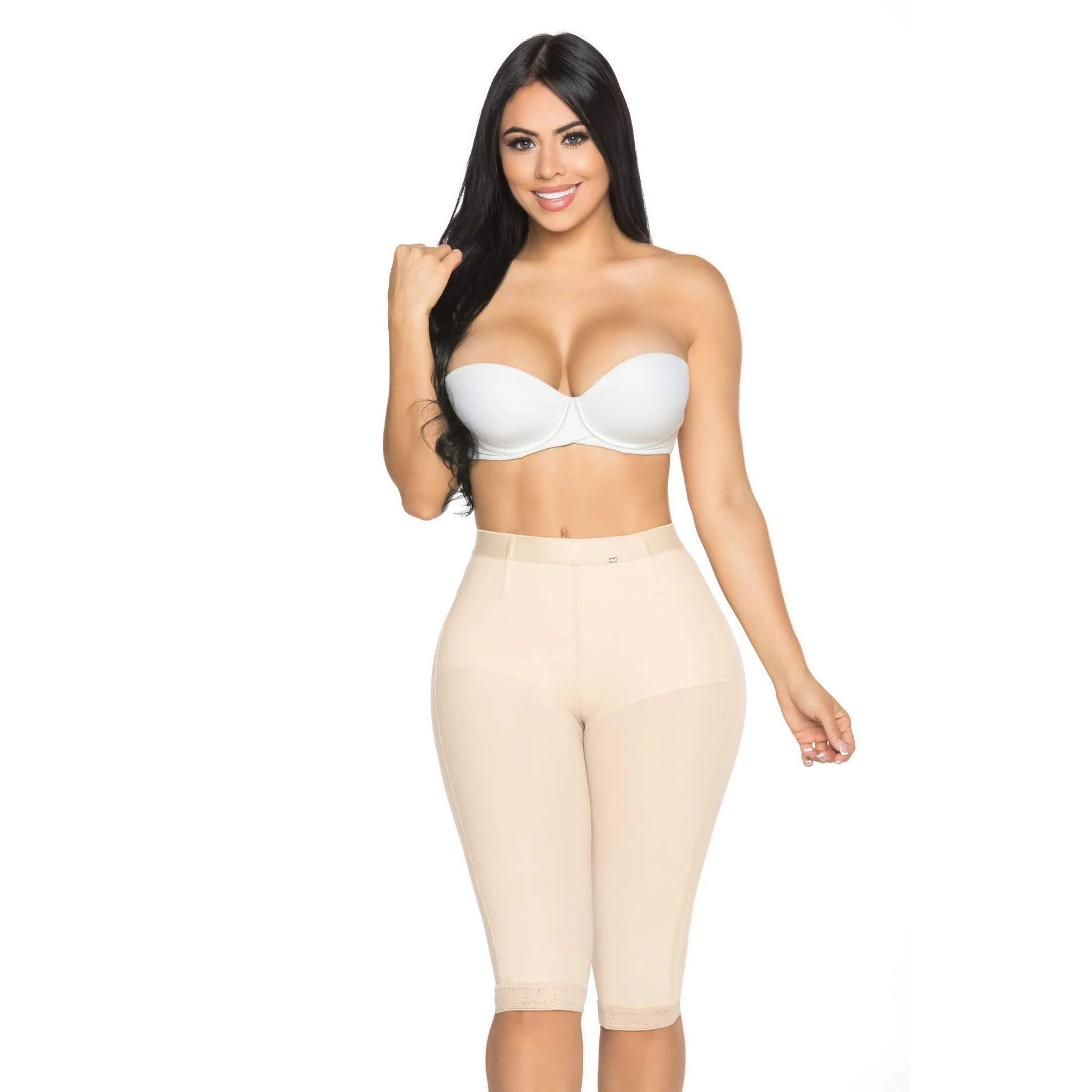 

Fajas Colombian Women-buttlift Shorts Knee Length Skims Bodysuit Post Surgery Shapers Slimming Bbl Beige Underwear Tummy Control