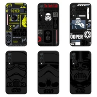 star wars black sketch personality label phone case for huawei nova 6se 7 7pro 7se honor 7a 8a 7c 9c play