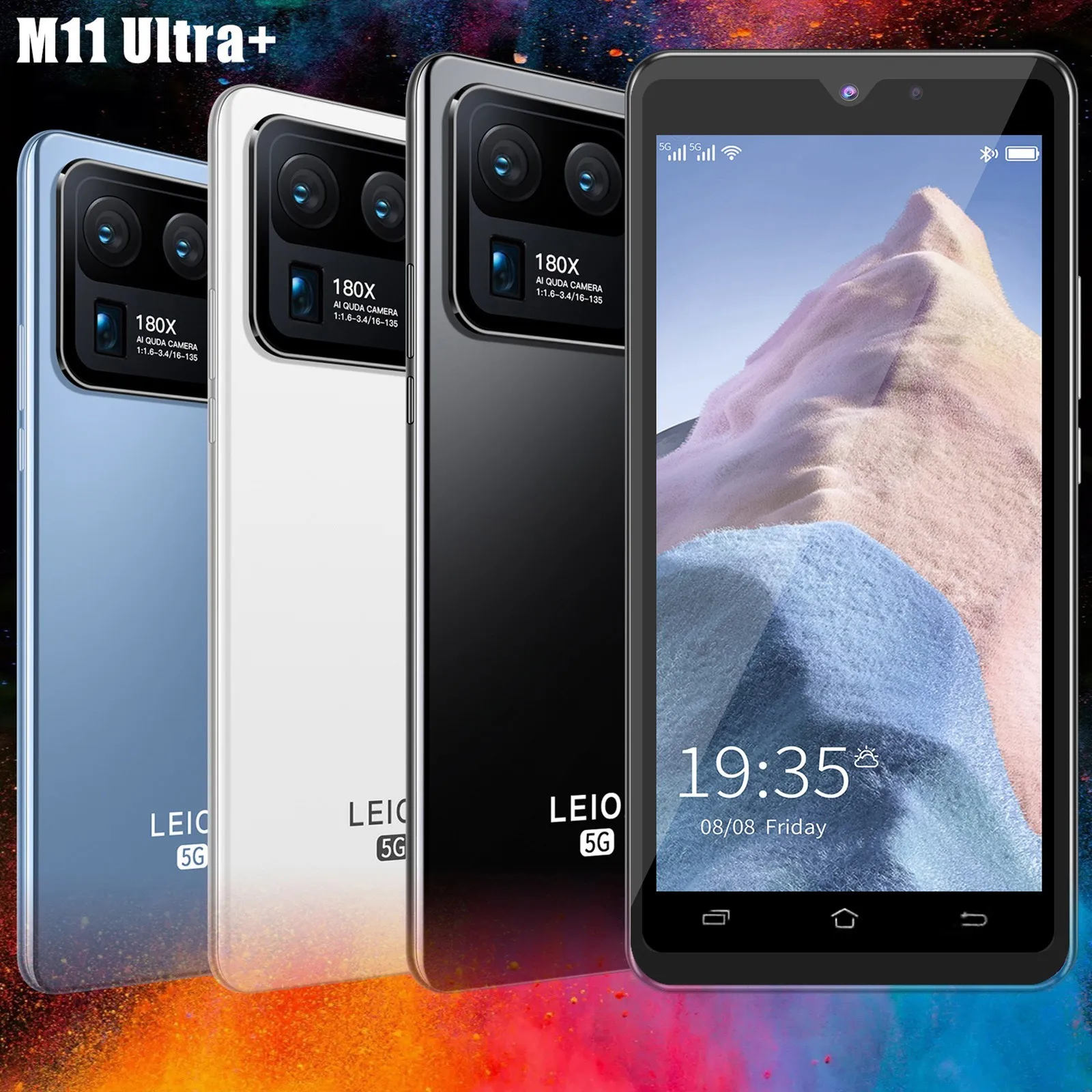 M11 ультра 5 дюймовый недорогой смартфон сеть сотовый телефон маленький