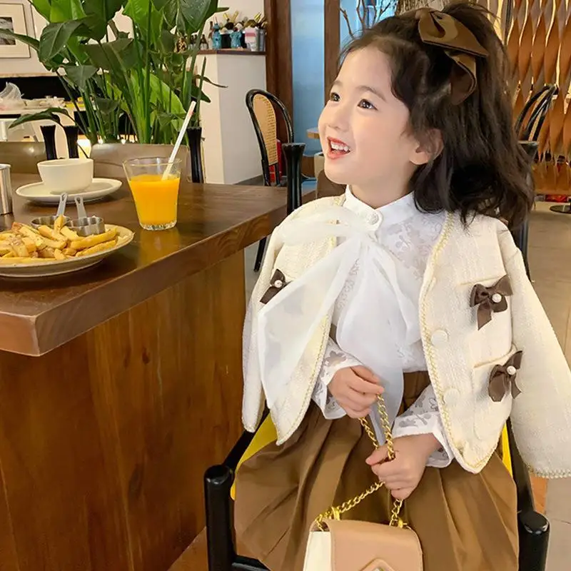 

3 шт., детский костюм принцессы, рубашка с бантом и юбка