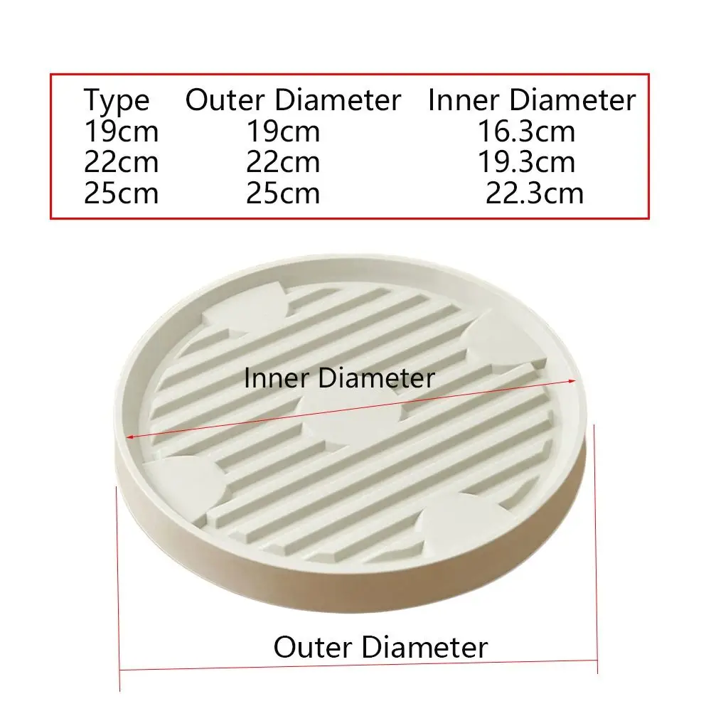 Портативный съемный поднос для цветочного горшка с колесами Прочный пластиковый