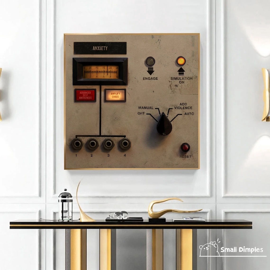 Альбом для ногтей Добавить агрессию 9 дюймов плакат холст Художественная печать