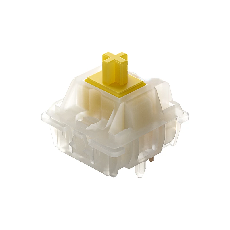 

yellow Pro switch 5pin mechanical keyboard switch 50gf