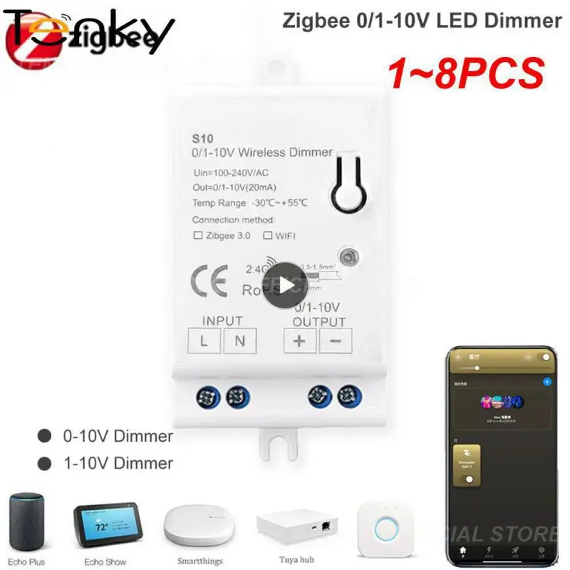

1~8PCS Support Smartthings Dimming Controller Remote Control 3.0 Dimmer Wireless Lighting Adjustable Switch