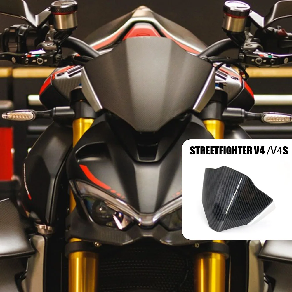 

Carbon fiber 2021 2022 2023 Motorcycle Sport Windshield Visor Windscreen Fits For Ducati STREETFIGHTER V4 S Streetfighter V4S