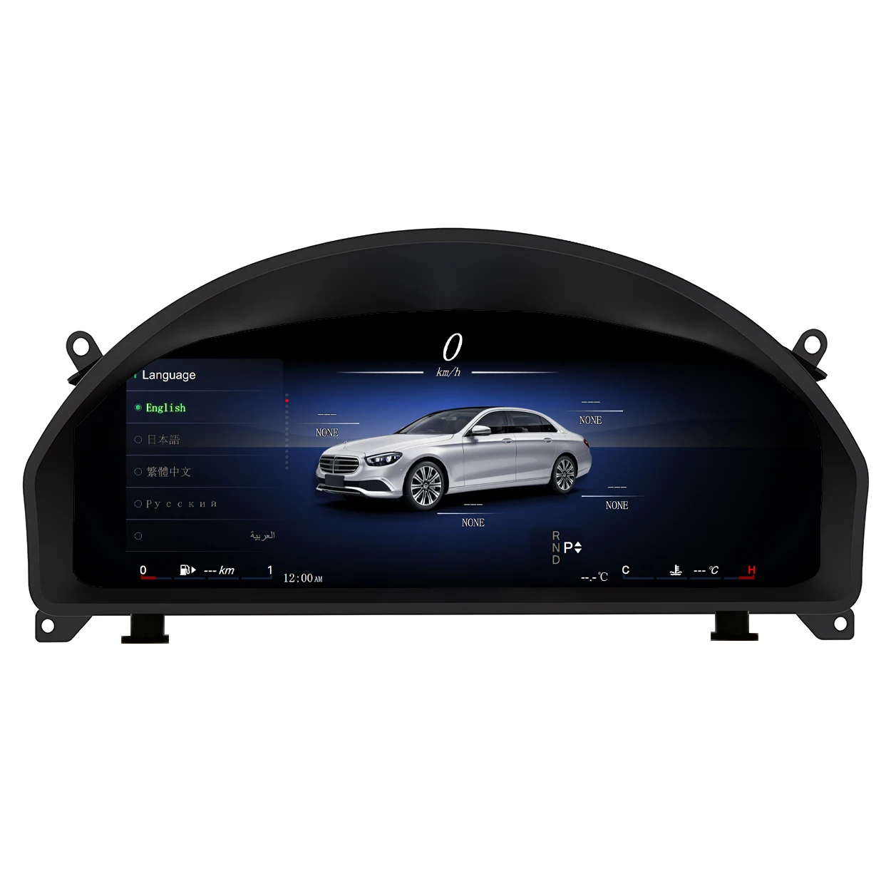 Фото 12,3-дюймовый цифровой приборный щиток LCD для Mercedes Benz GLK-Class X204 2010-2015, панель с одометром, спидометром и приборной панелью №4