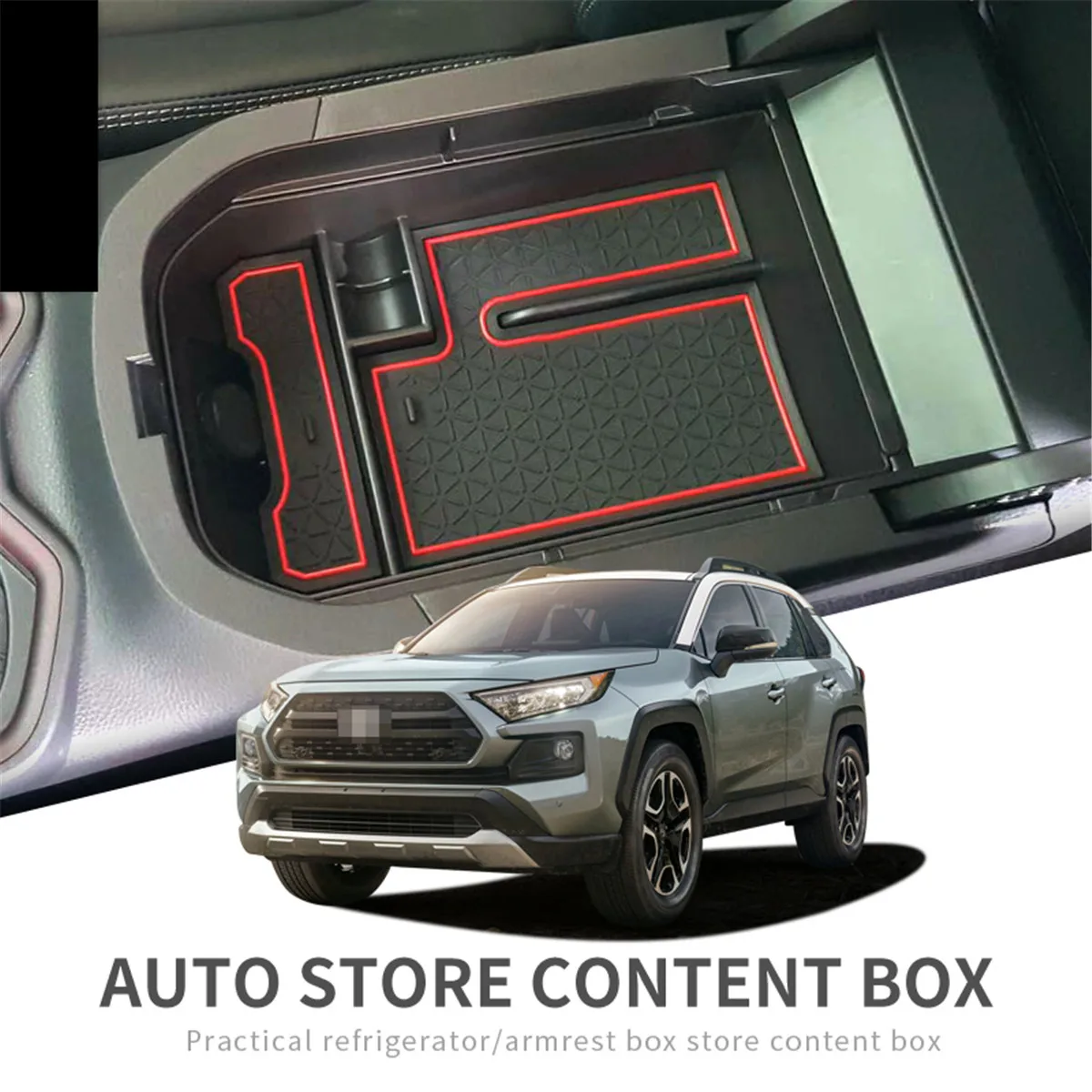 

Car Stowing Tidying Center Console Organizer Central Armrest Box Interior Accessories for Toyota RAV4 2019 2020 RAV 4
