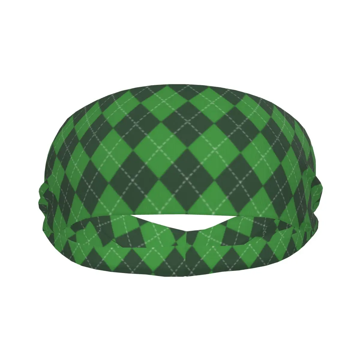 

Спортивная повязка на голову в клетку с рисунком ромбиков