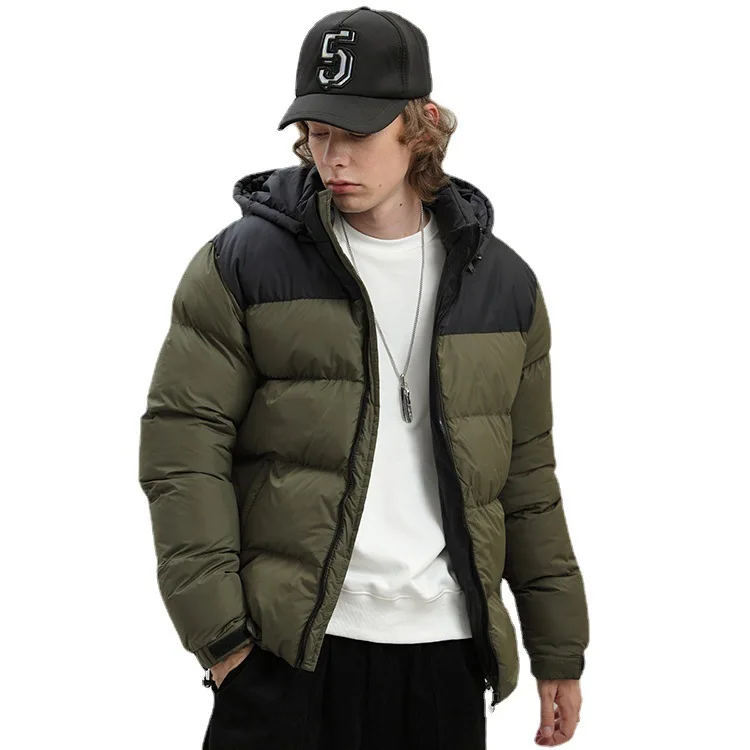 Ten Twenty Men's Dress American Fashion Brand Cotton Shirt Winter Thickened Cold proof Warm keeping Jacket Spliced Hooded Cotton