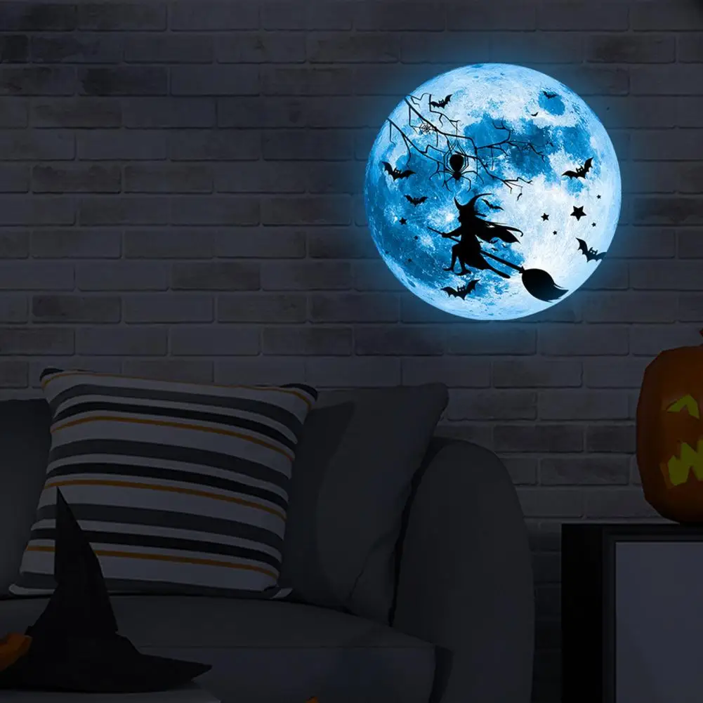 Реалистичная наклейка в виде Луны Экологически чистая светящаяся темноте на